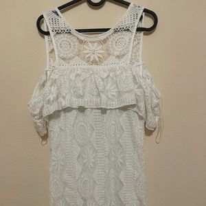White lace dress